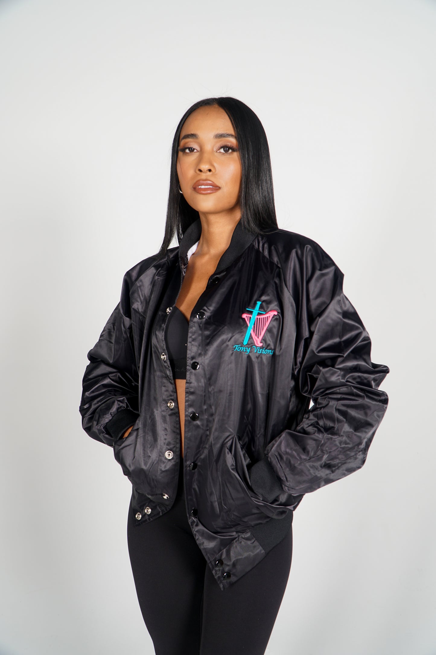 Unisex Satin Miami Lotto Jacket