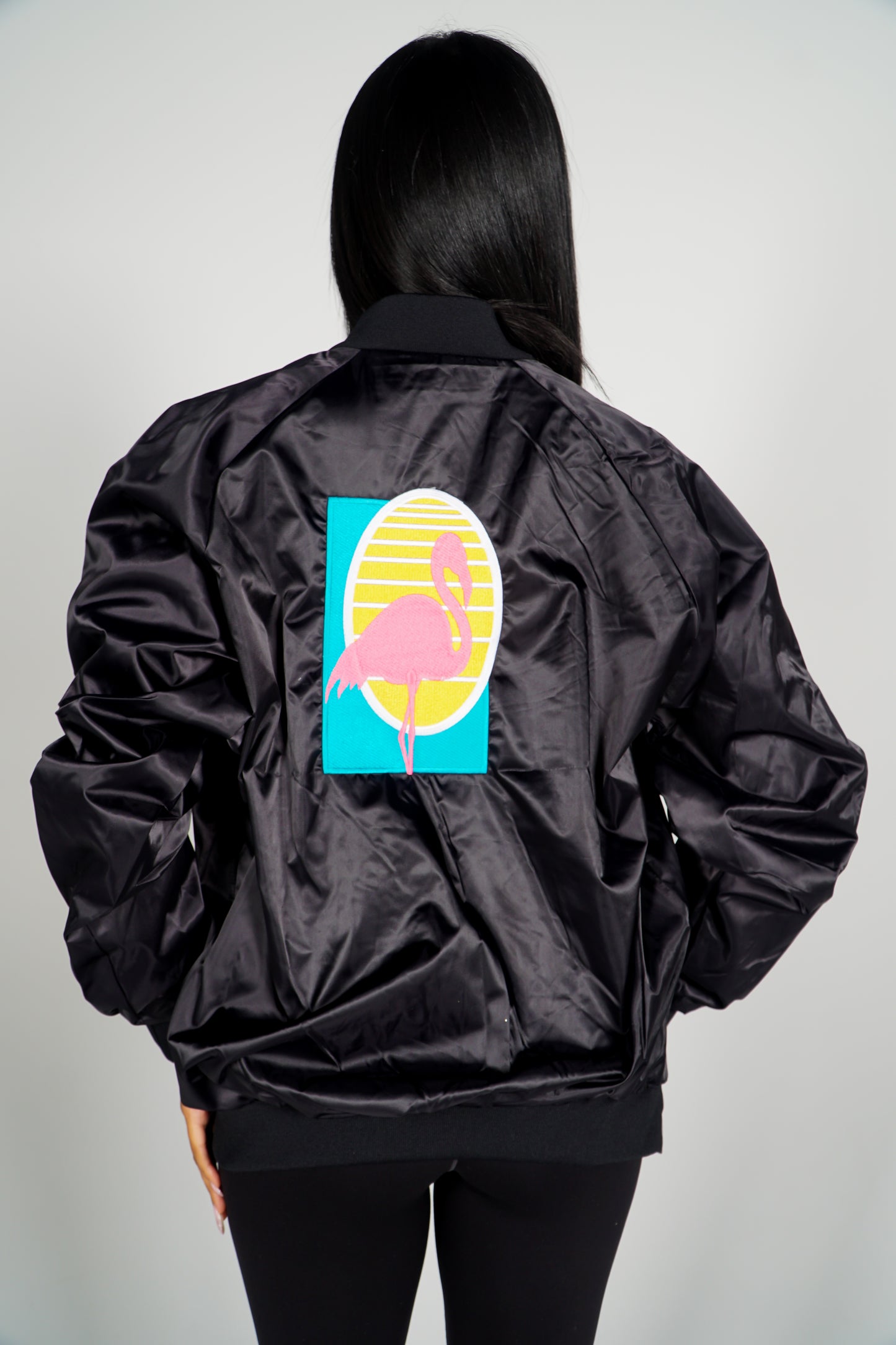 Unisex Satin Miami Lotto Jacket