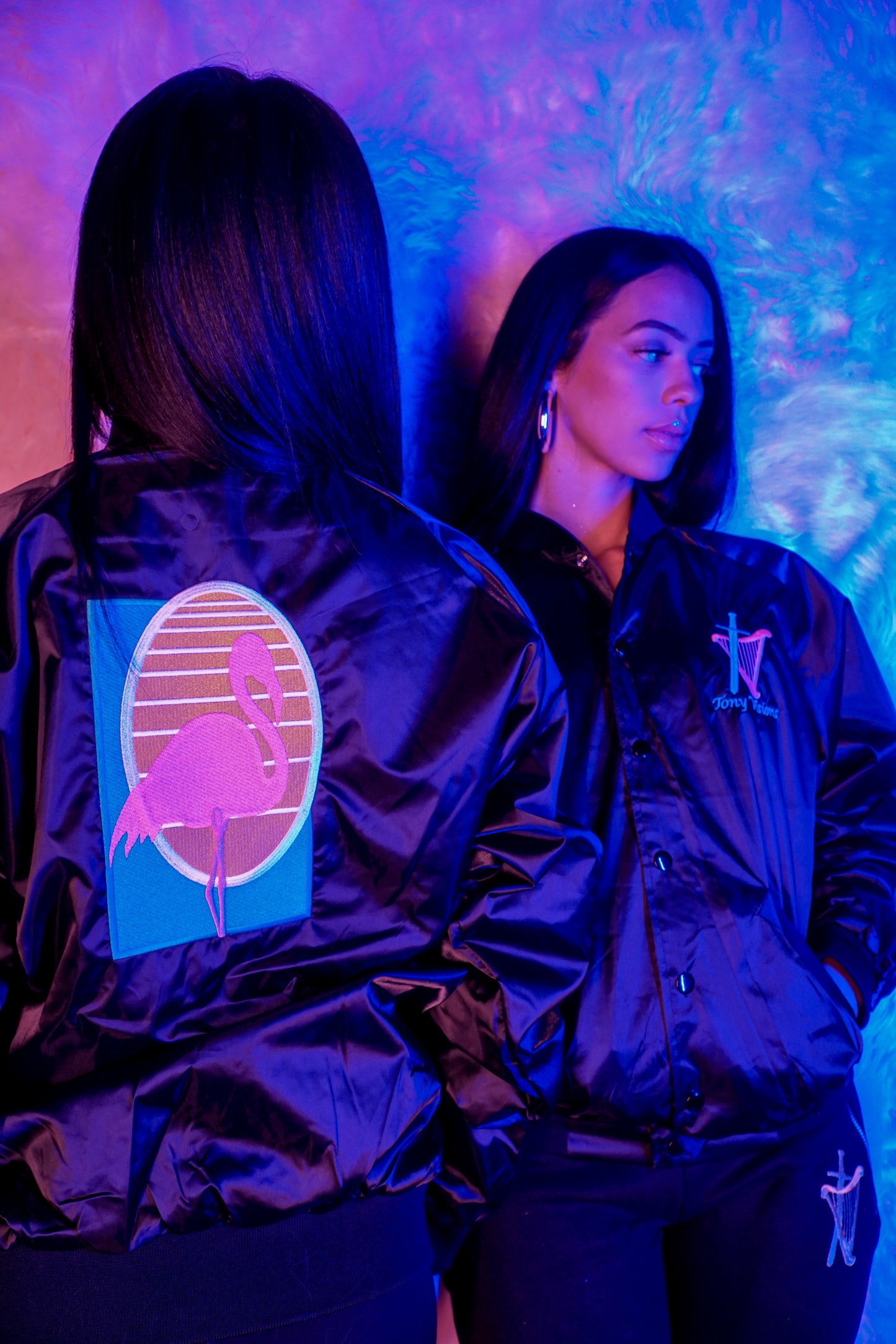 Unisex Satin Miami Lotto Jacket