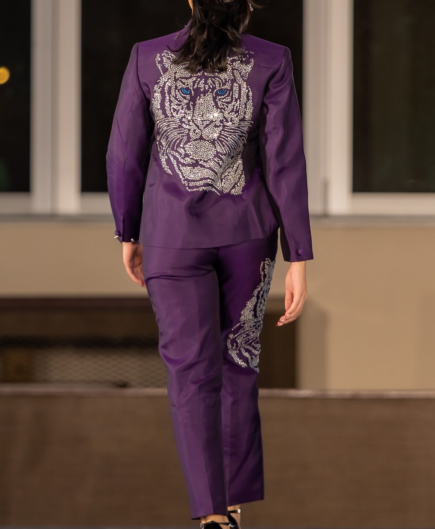 Purple Tiger Two Piece