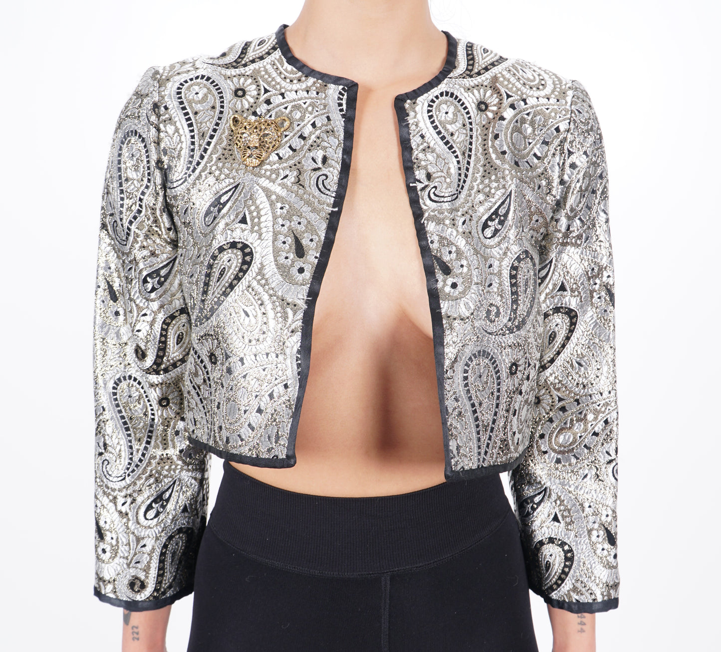 Silver Paisley Light Blazer
