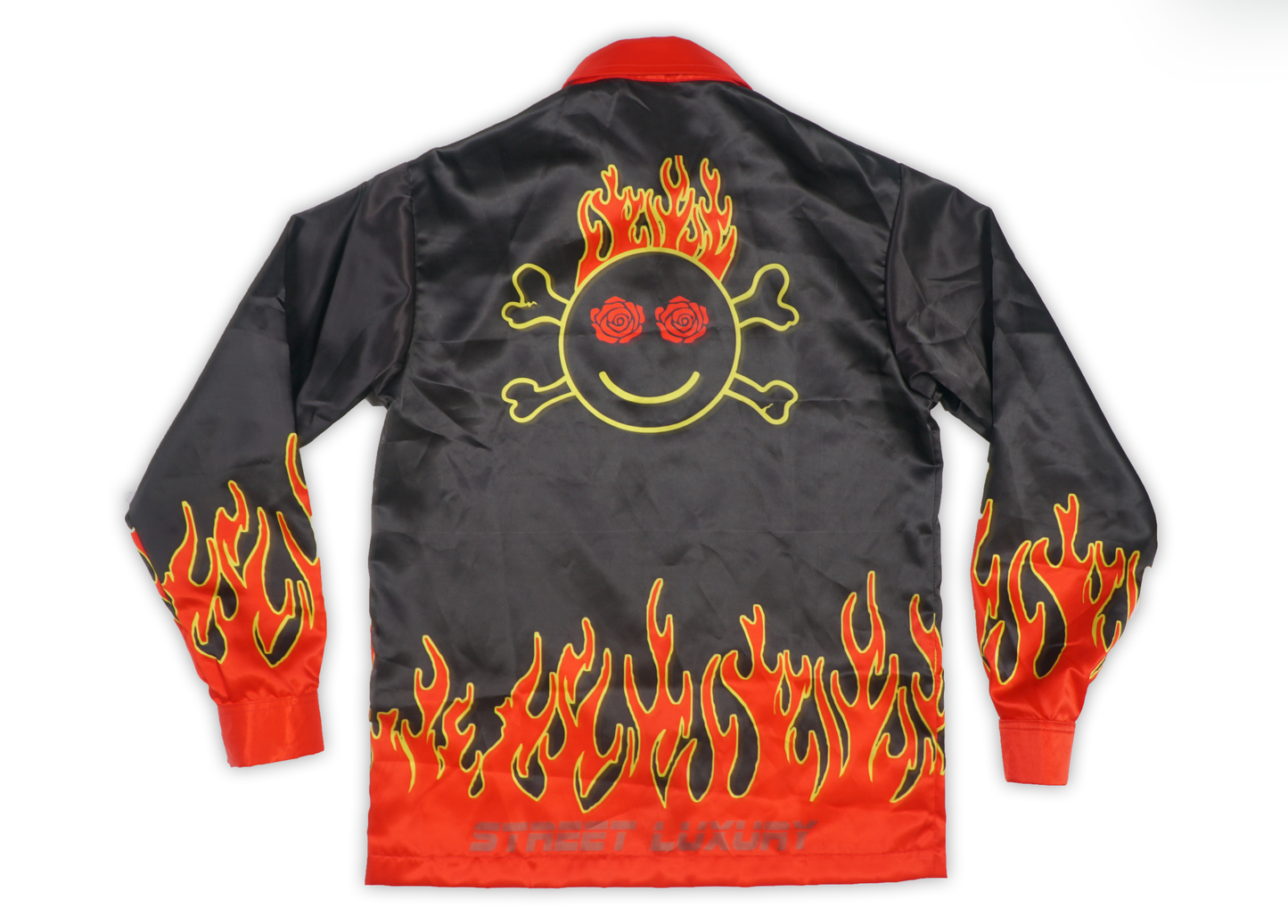 Satin Flames Long Sleeve