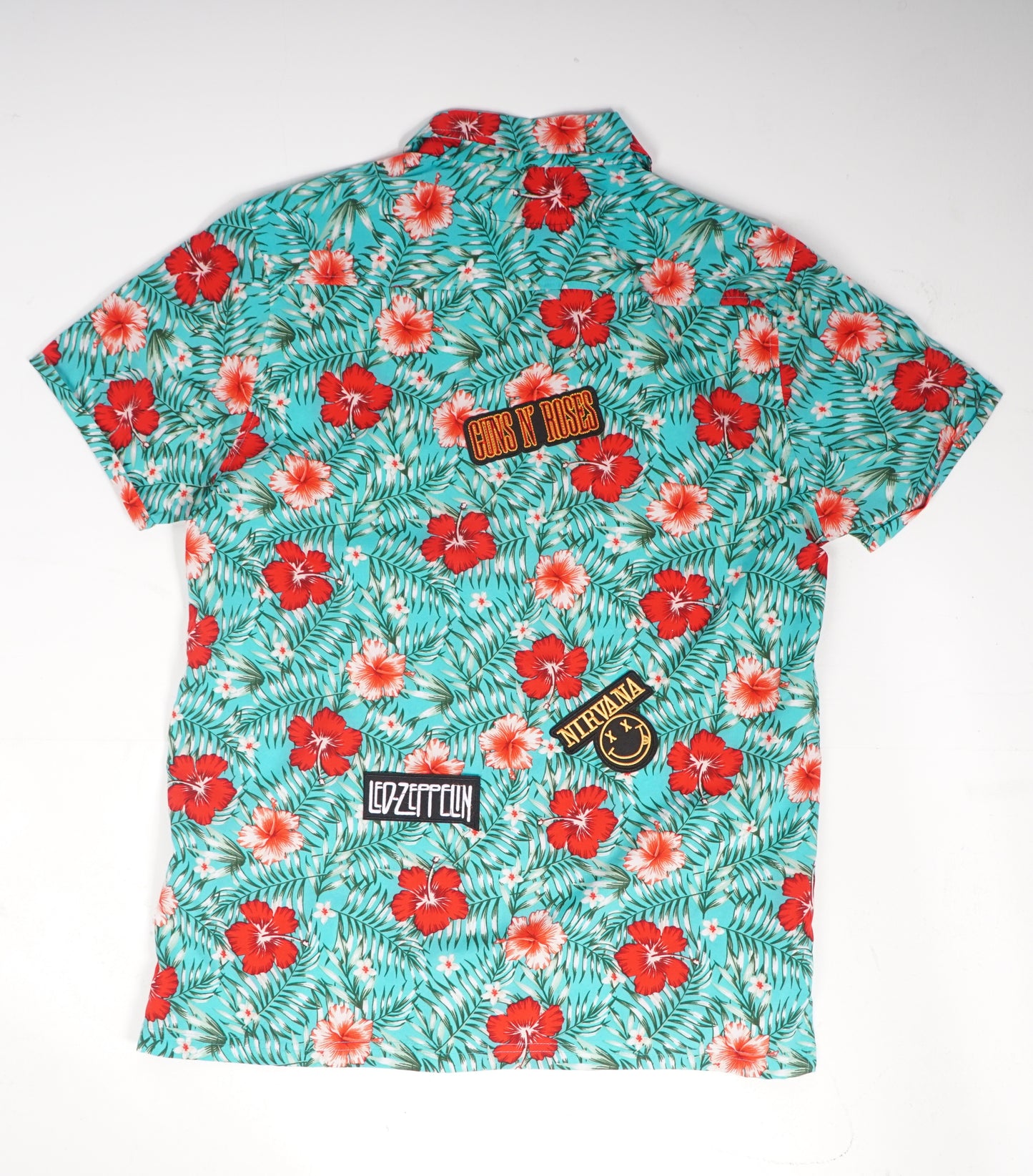 BLUE HAWAII CUSTOM PATCH SHIRT