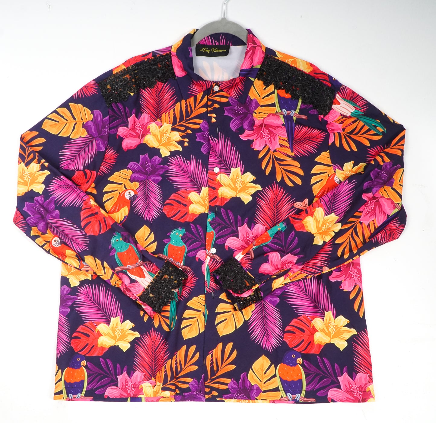 SLEEK HAWAII LONG SLEEVE BUTTON UP