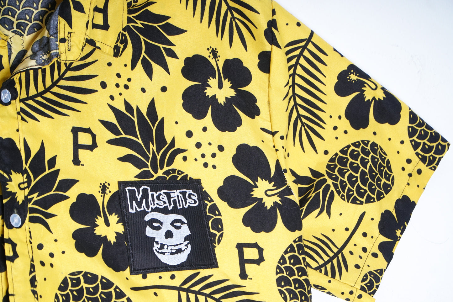 Pirates and Pineapples Hawaiian Button Down Shirt