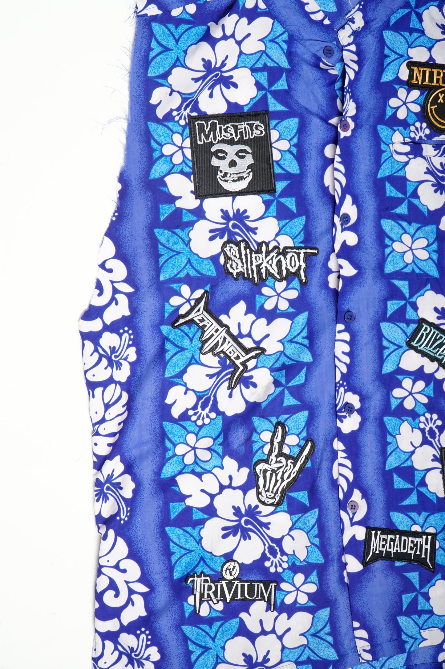 Blue Dream Sleeveless Hawaiian Button Up Shirt