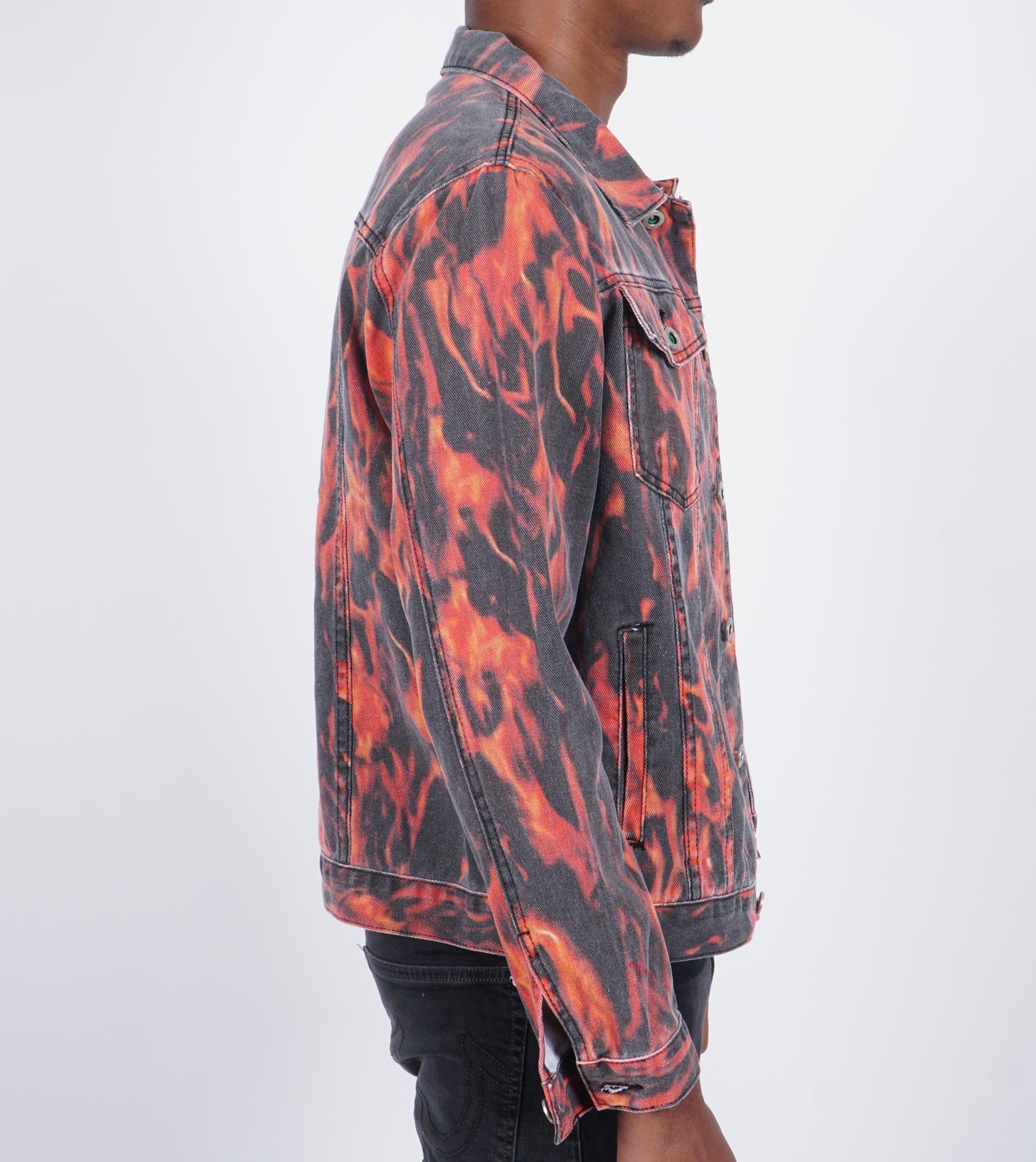 Flamed Denim Jacket