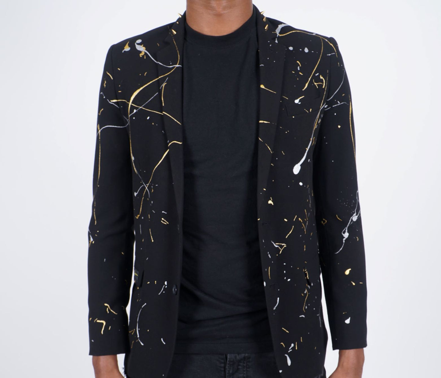 GOLD AND SILVER TIGER BLAZER