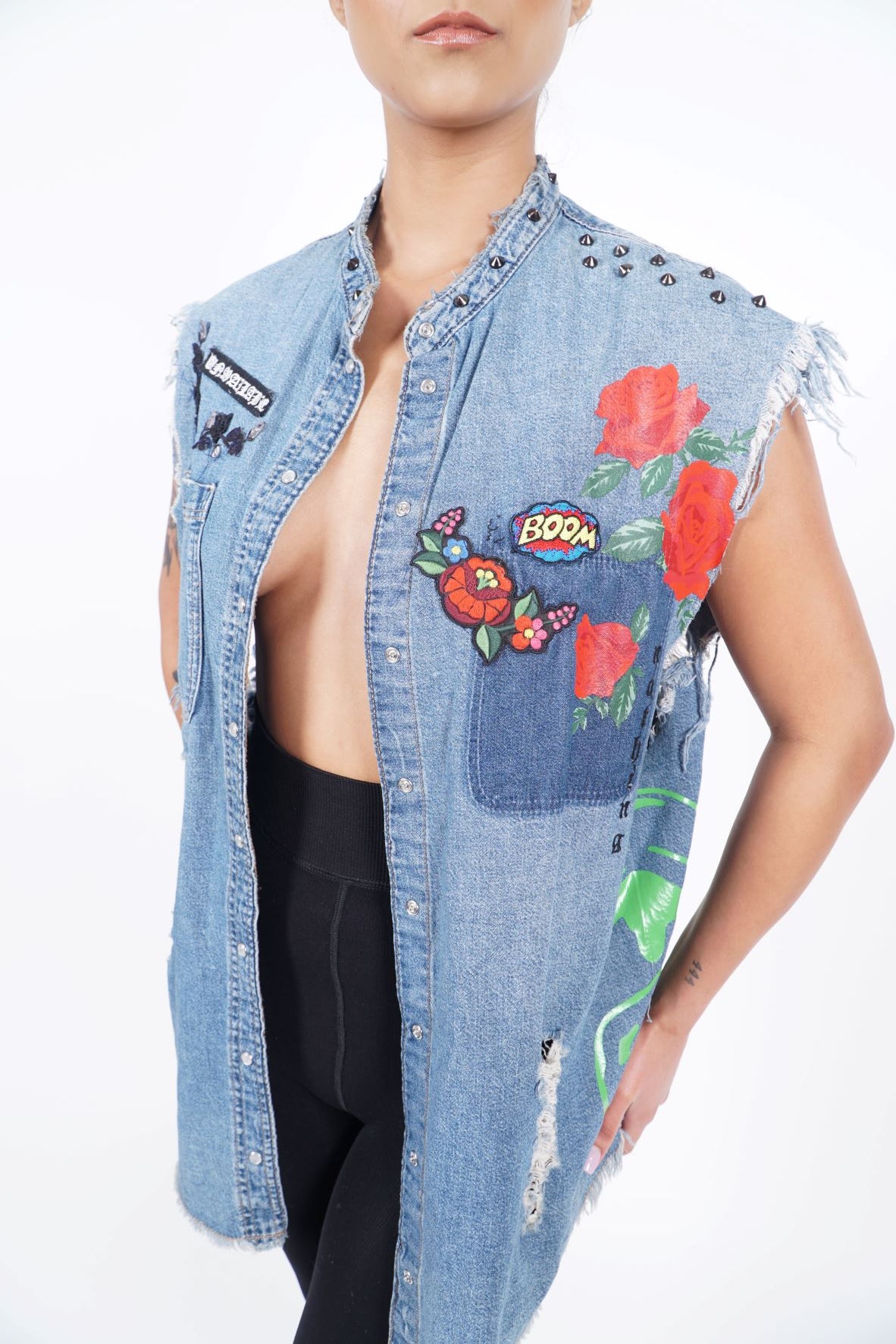 Oversized Custom Denim Vest