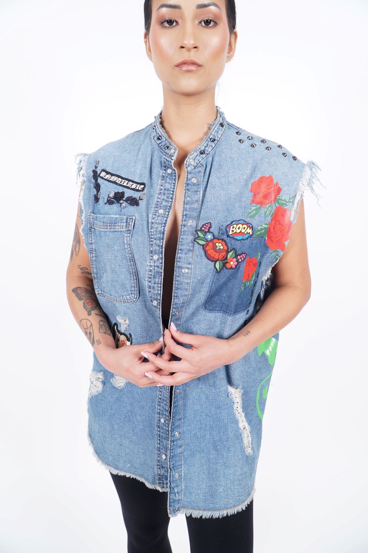 Oversized Custom Denim Vest