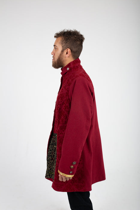 Red Imperial Mens Trench Coat