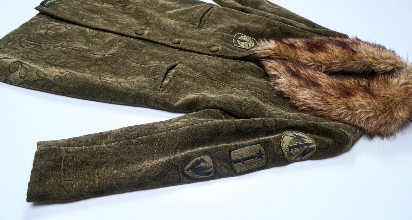 Olive Green Militant Trench