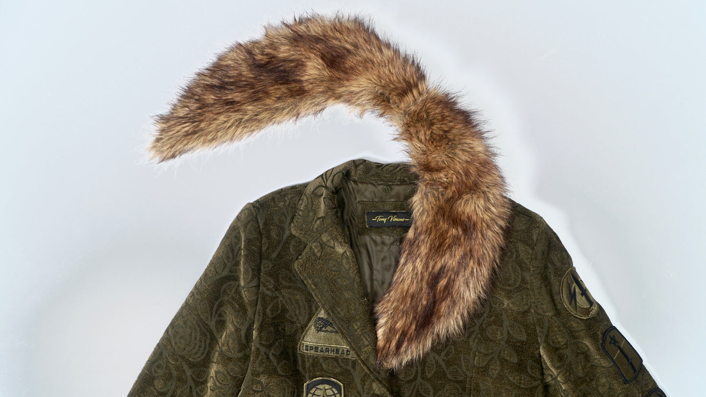 Olive Green Militant Trench